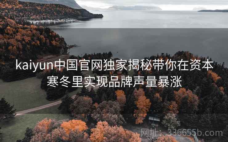 kaiyun中国官网独家揭秘带你在资本寒冬里实现品牌声量暴涨