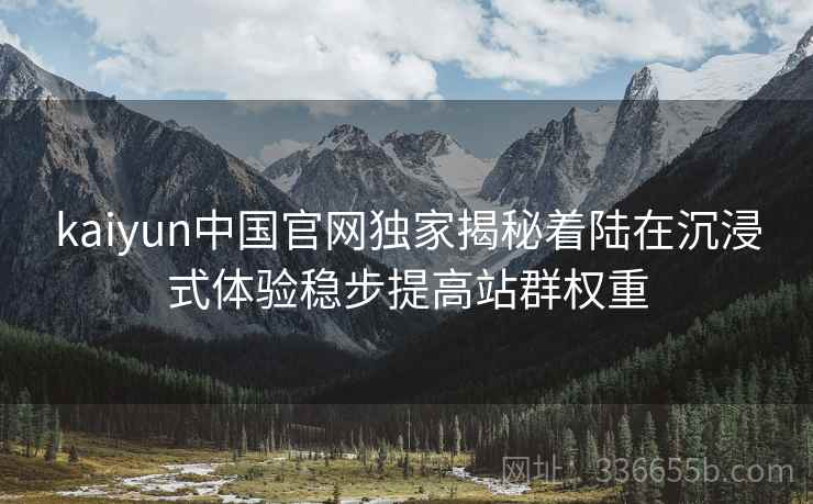 kaiyun中国官网独家揭秘着陆在沉浸式体验稳步提高站群权重
