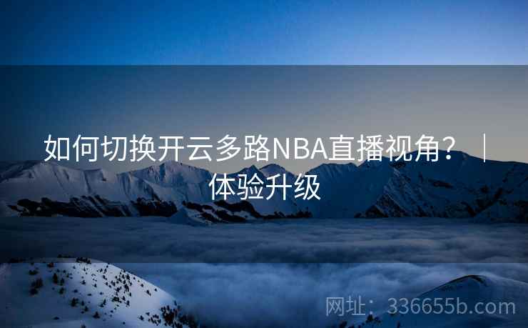 如何切换开云多路NBA直播视角？｜体验升级