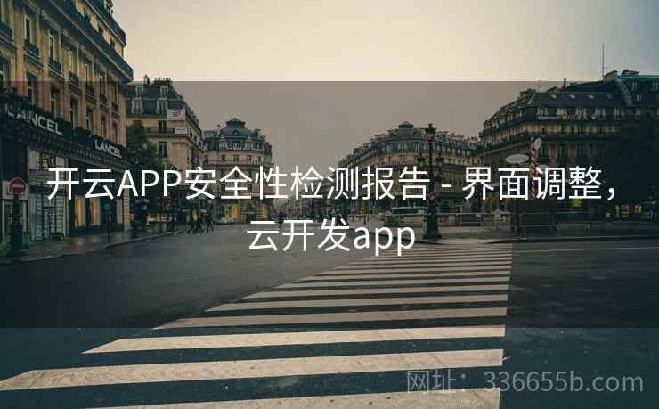 开云APP安全性检测报告 - 界面调整，云开发app