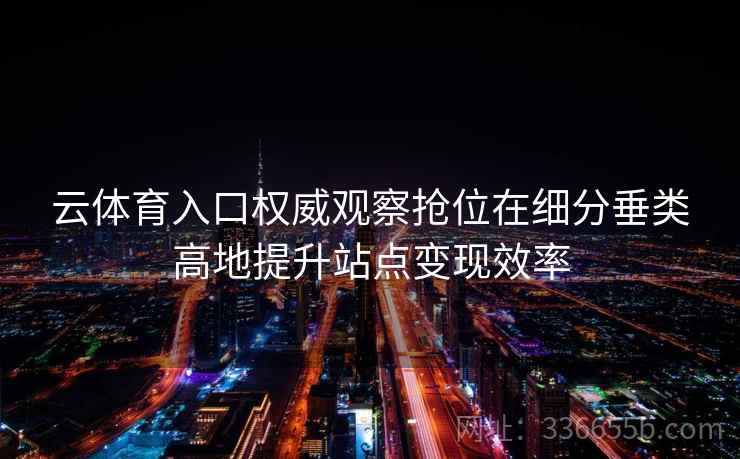 云体育入口权威观察抢位在细分垂类高地提升站点变现效率