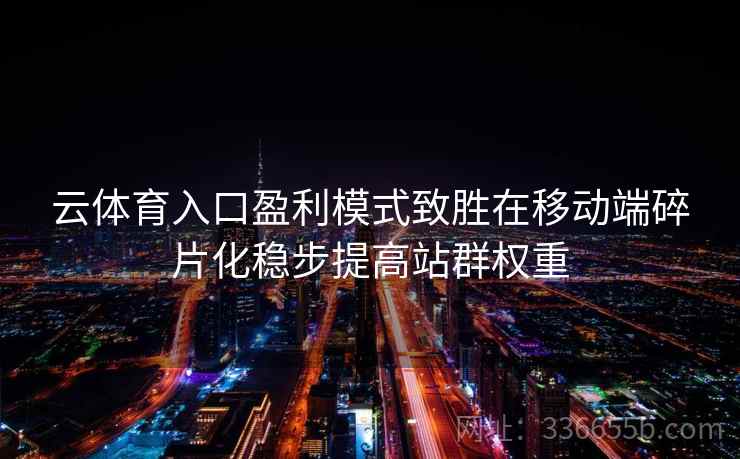 云体育入口盈利模式致胜在移动端碎片化稳步提高站群权重